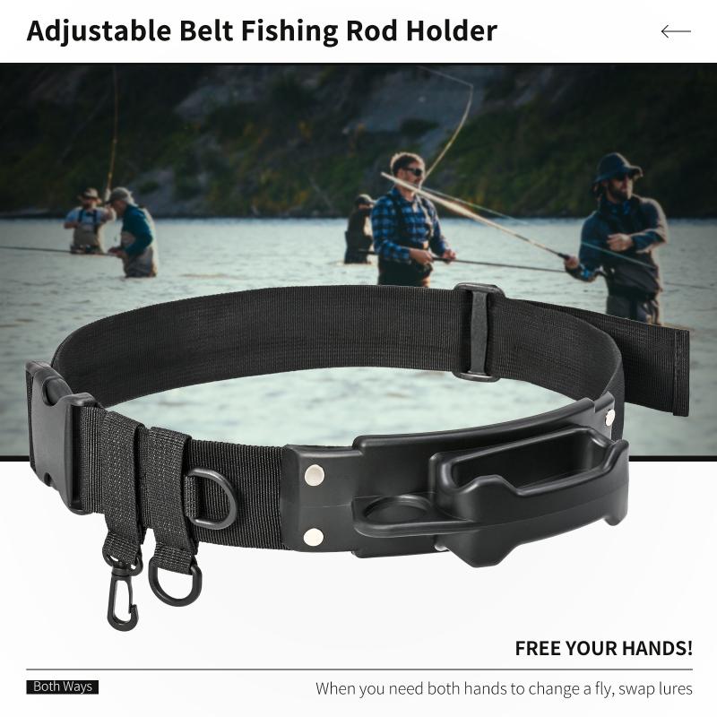Surf Fishing Equipment - Neuer 1-teiliger Angelgürtel mit Rutenhalterung, schwarzer