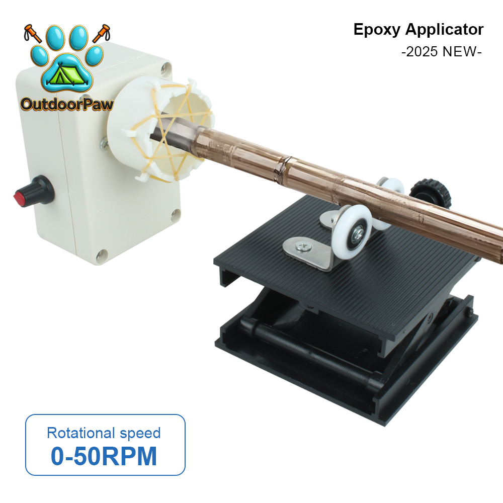 Fishing Equipment Rod - DIY Angelruten-Wickelausrüstung Einstellbare 0-50RPM Drahtwickelmaschine Angelruten-Epoxidharz-Beschichtungsmaschine