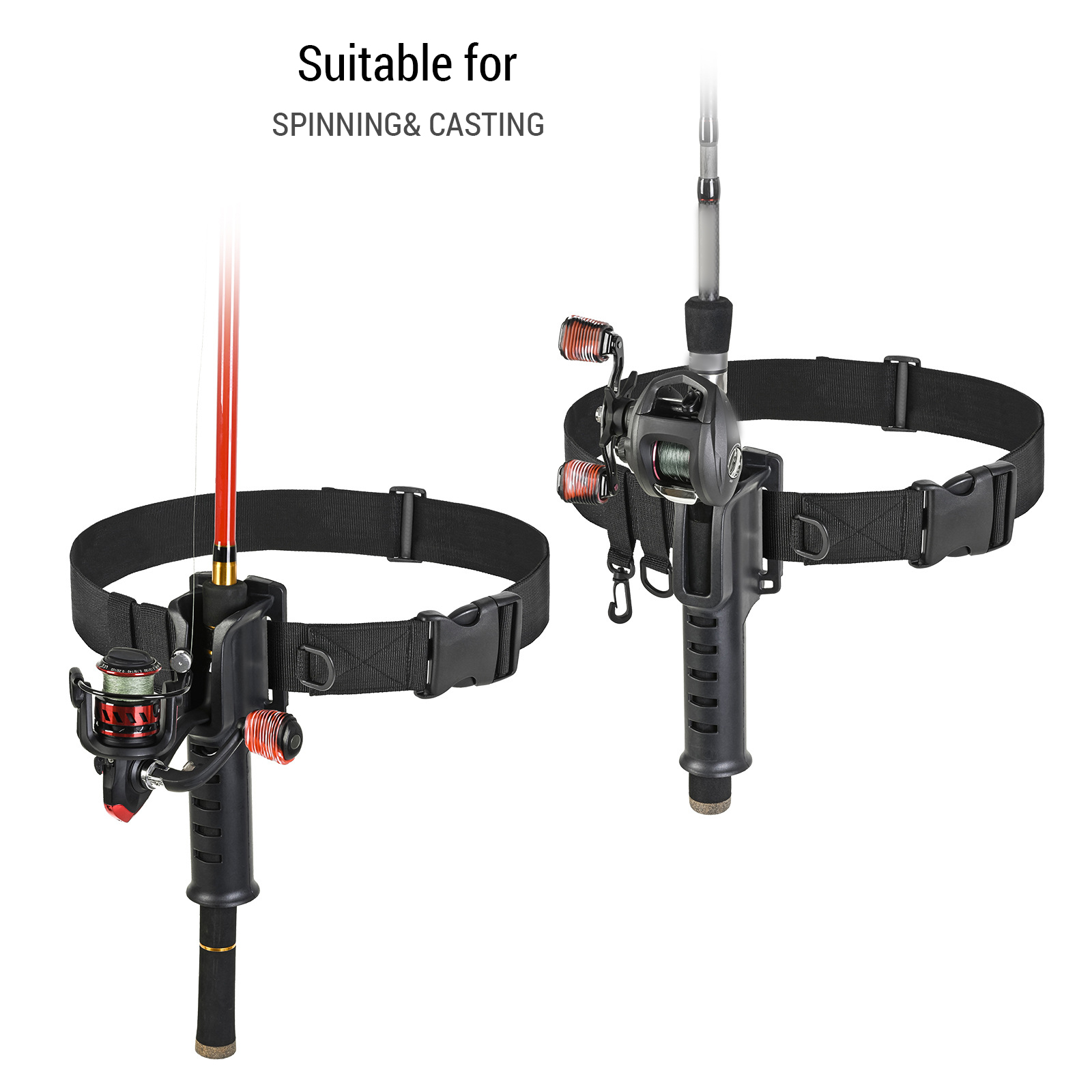 Surf Fishing Equipment - Verstellbarer Angelrute halter Hüftgurt Leichter Angelrute
