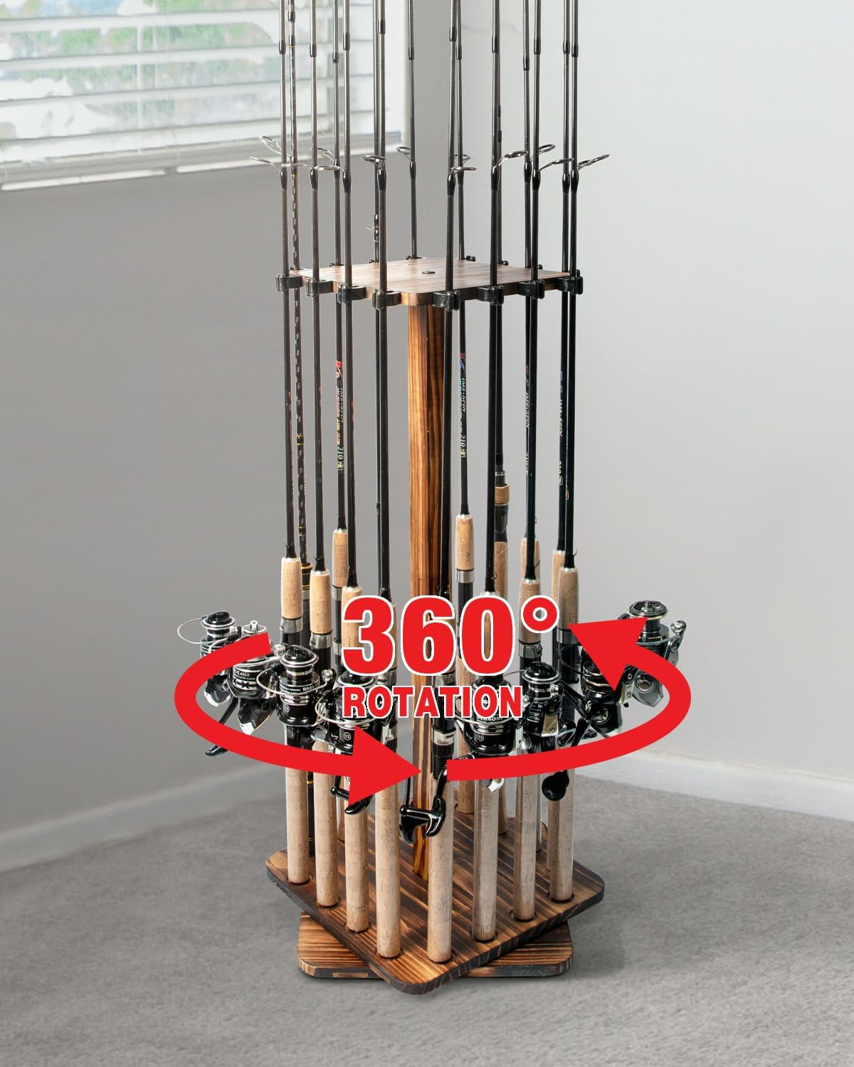 Fishing Equipment Hanger - Angelrutenhalter für die Garage, um 360