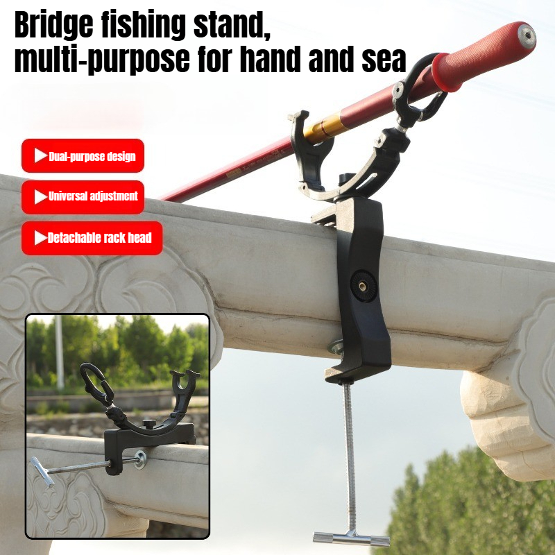 Fishing Equipment Rod - 360 ° Drehbarer, verstellbarer, robuster Rutenhalter,