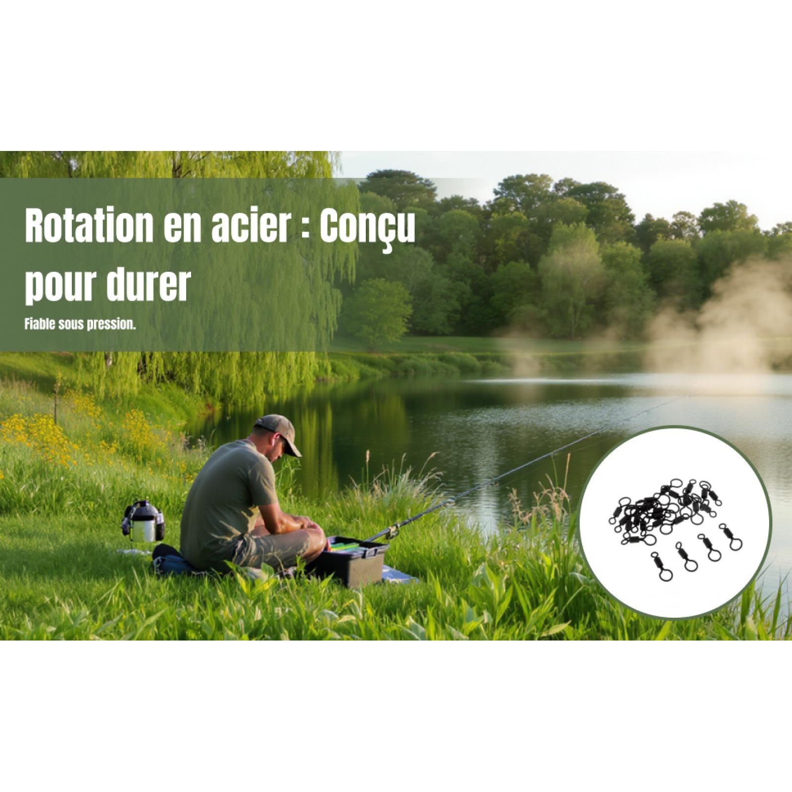 Mattschwarze Angelwirbel mit D – Fishing Equipment Rod Bewertung und Preis