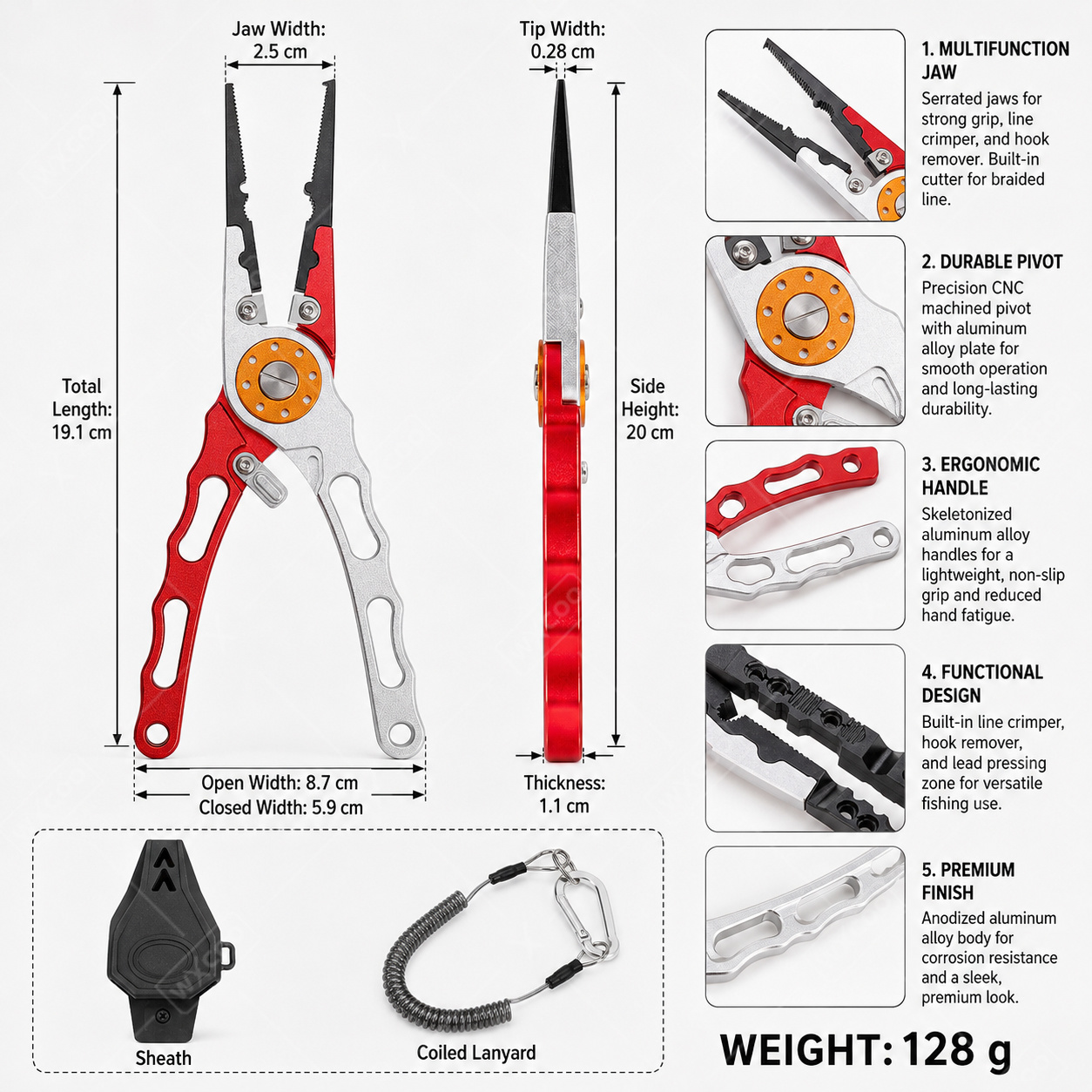 WXCOO Splitringzange, Hakenent – Fishing Equipment Hanger Bewertung und Preis
