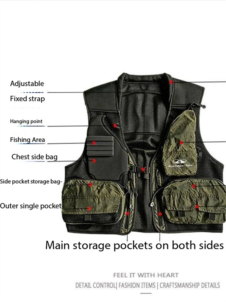Outdoor-Flussangelweste, atmun – Fishing Vest Jacket Bewertung und Preis