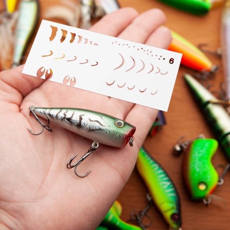 6 Stück Angelköder-Malvorlagen – Fishing Equipment And Accessories Bewertung und Preis