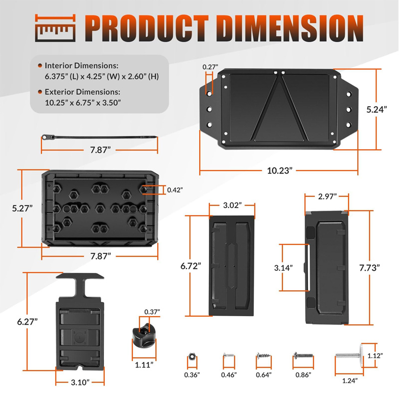 Schienenmontierter Batteriekas – Fish Finder Bewertung und Preis