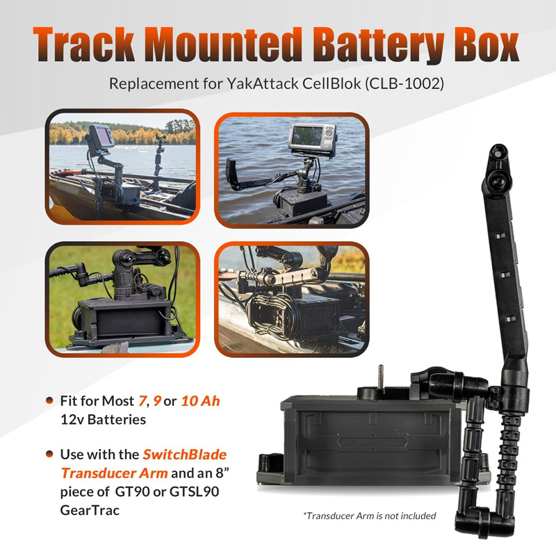 Schienenmontierter Batteriekas – Fish Finder Bewertung und Preis