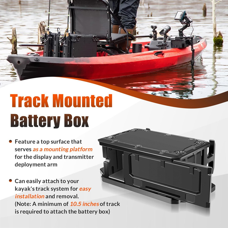 Schienenmontierter Batteriekas – Fish Finder Bewertung und Preis